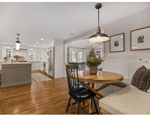 19 Woodridge Road Wellesley, MA 02482 - Photo 10 of 34 a view of a dining room with furniture and wooden floor