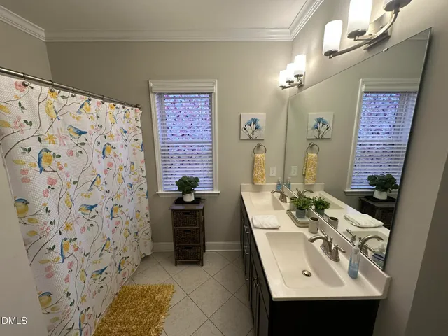 a bathroom with a sink and a shower