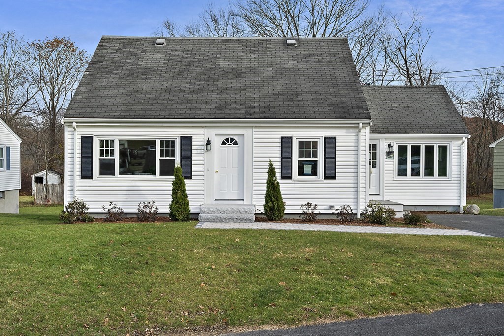 a house with front view of a house