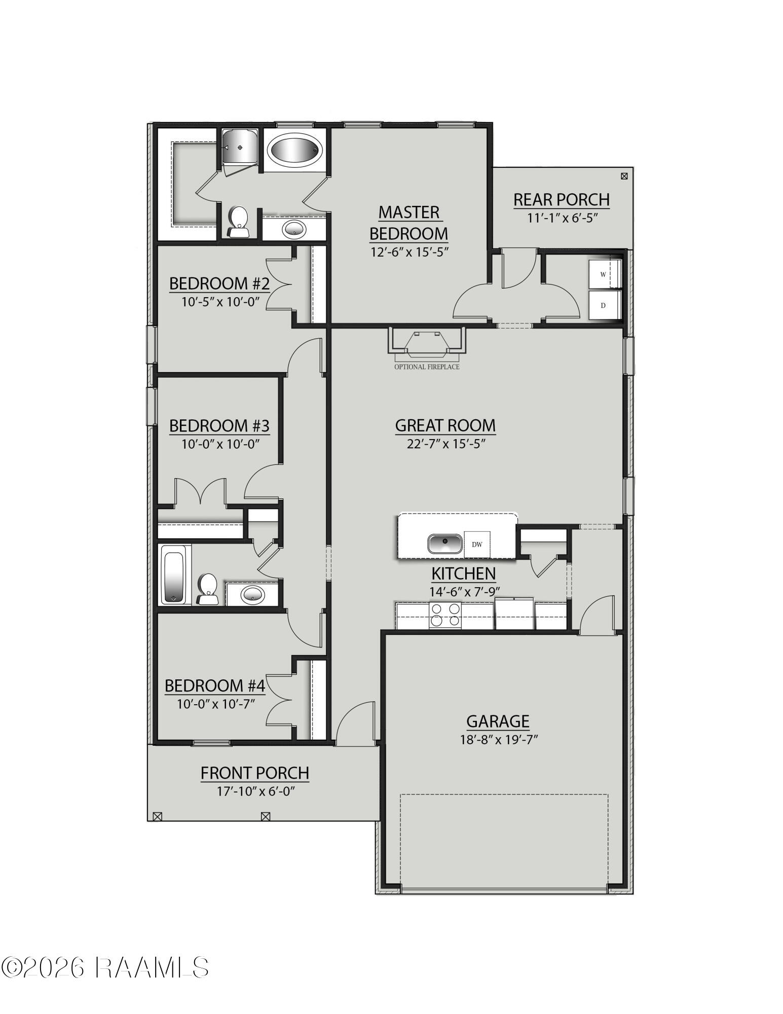 413 Judice Lane Duson, LA 70529 - Photo 6 of 6 Woodford G II - Floor Plan