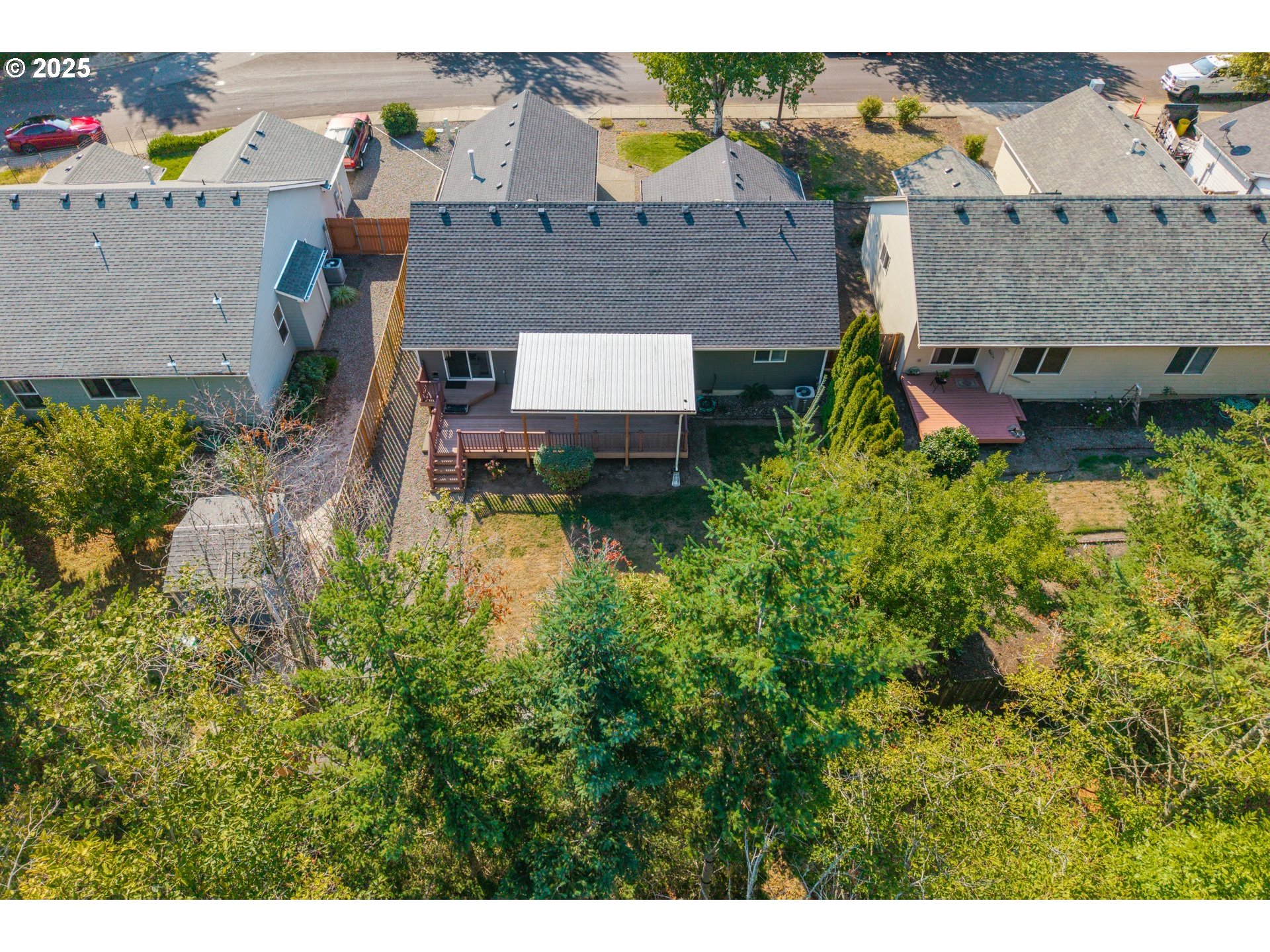 7243 Southwest Applegate Drive Beaverton, OR 97007 - Photo 35 of 39 an aerial view of a house with a garden and plants