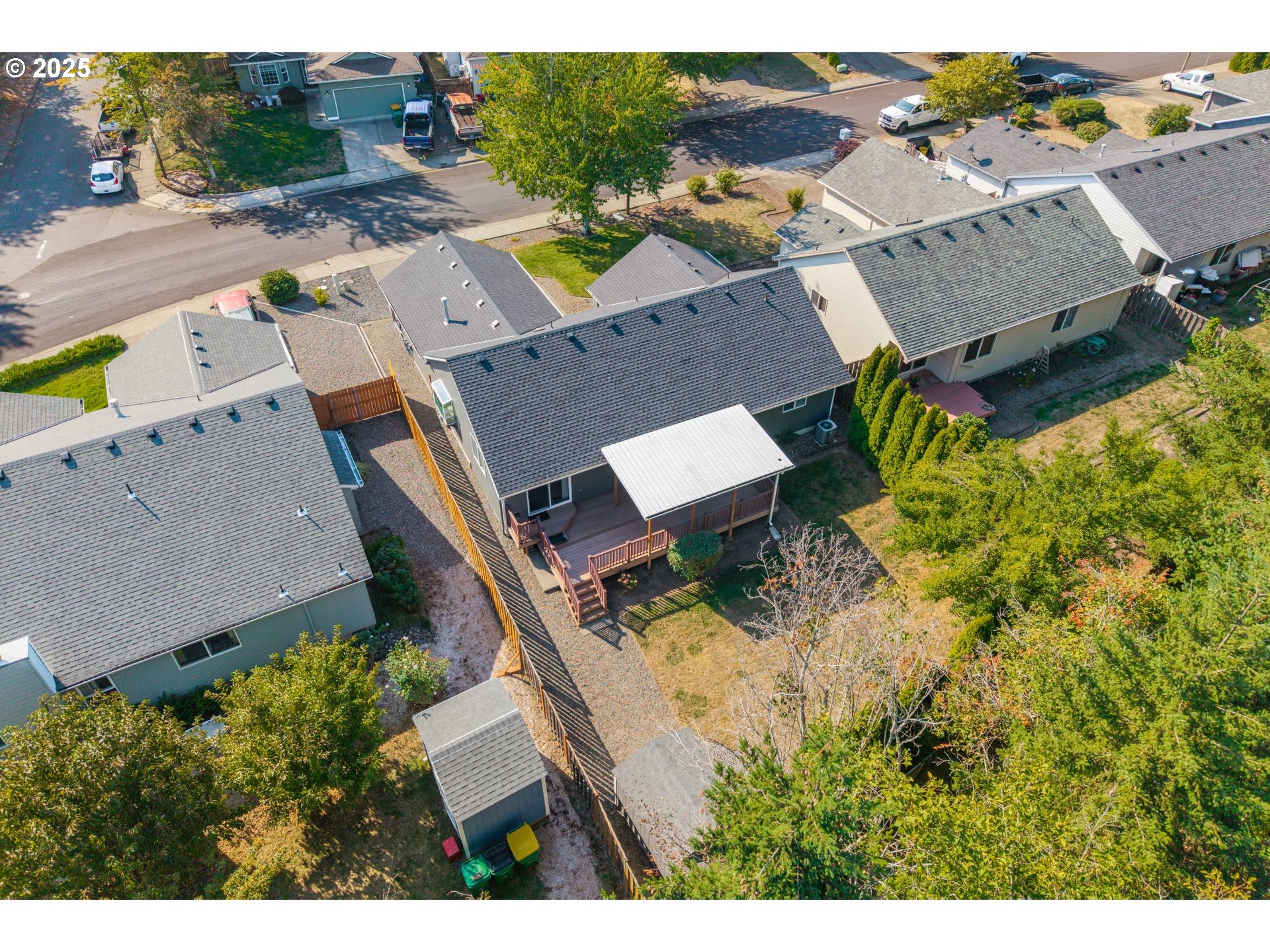 7243 Southwest Applegate Drive Beaverton, OR 97007 - Photo 37 of 39 an aerial view of residential house with swimming pool