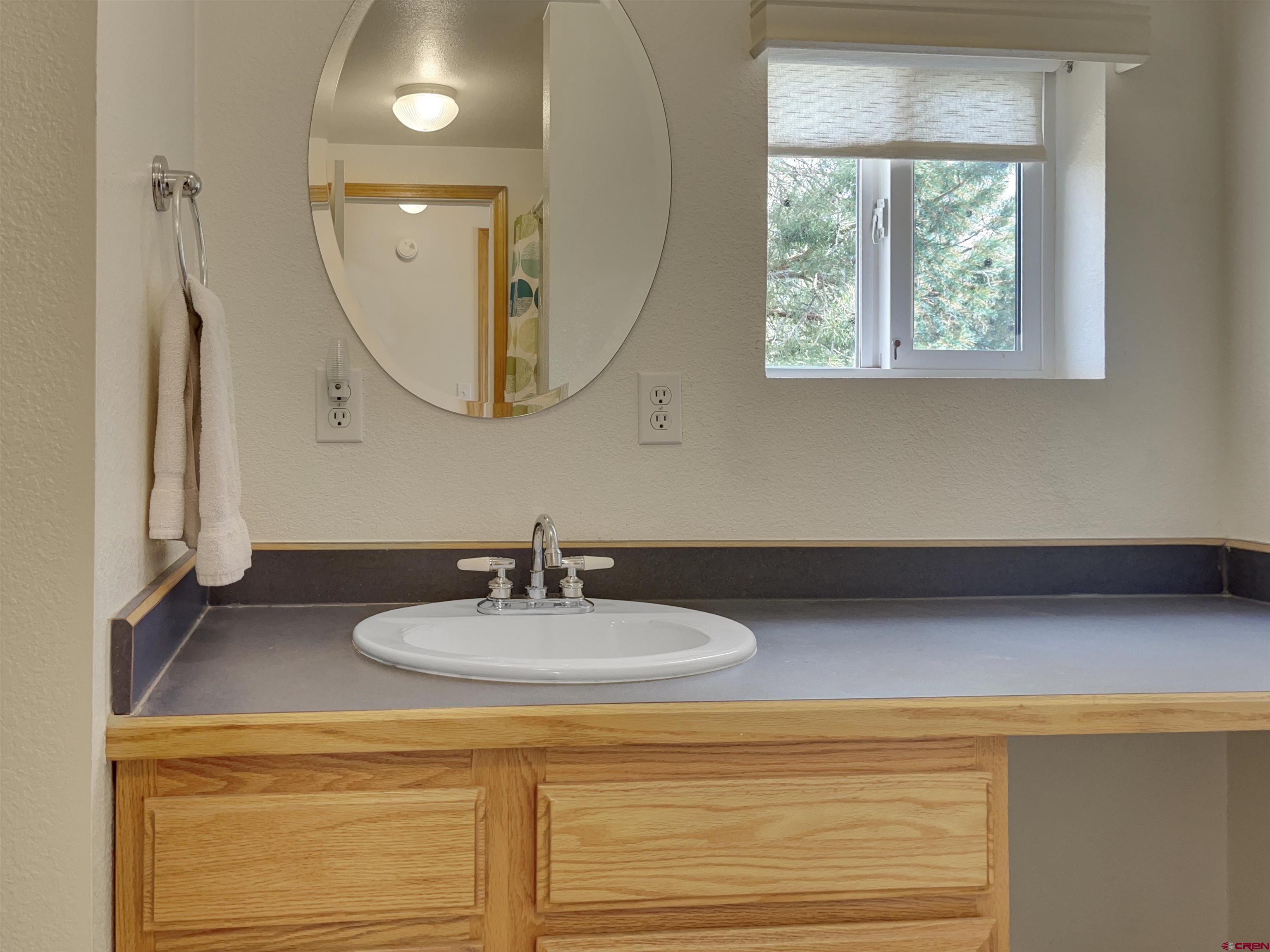 15200 Rd CC Pleasant View, CO 81331 - Photo 35 of 35 a bathroom with a sink and a mirror