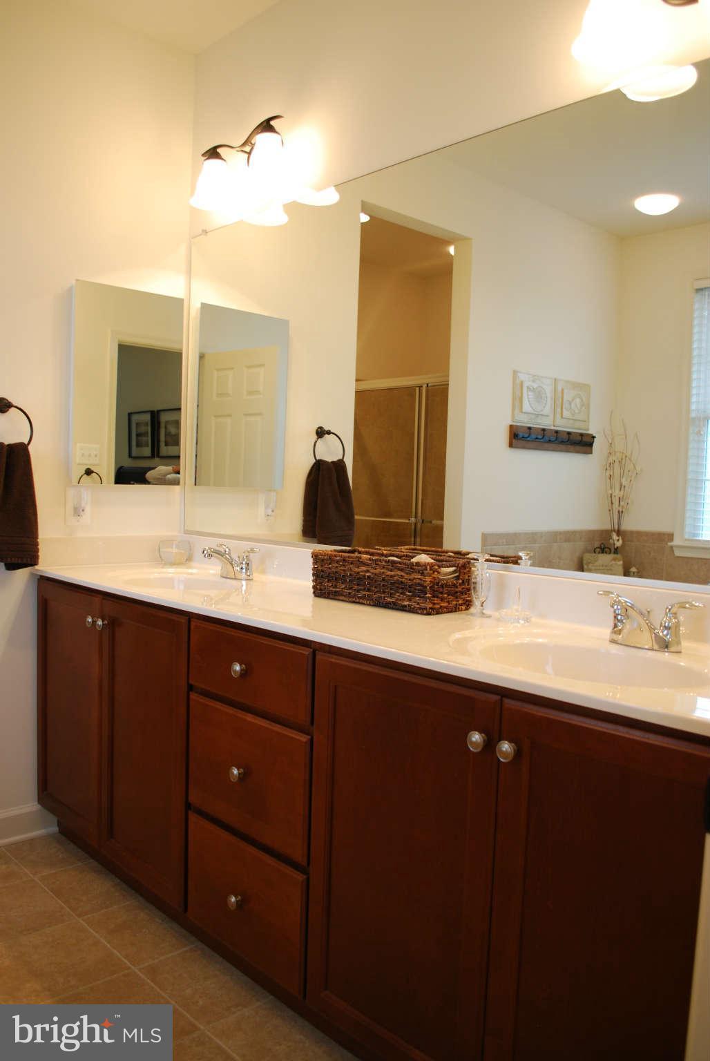 7209 Talbot Run Road Mount Airy, MD 21771 - Photo 17 of 25 a bathroom with a double vanity sink and a mirror