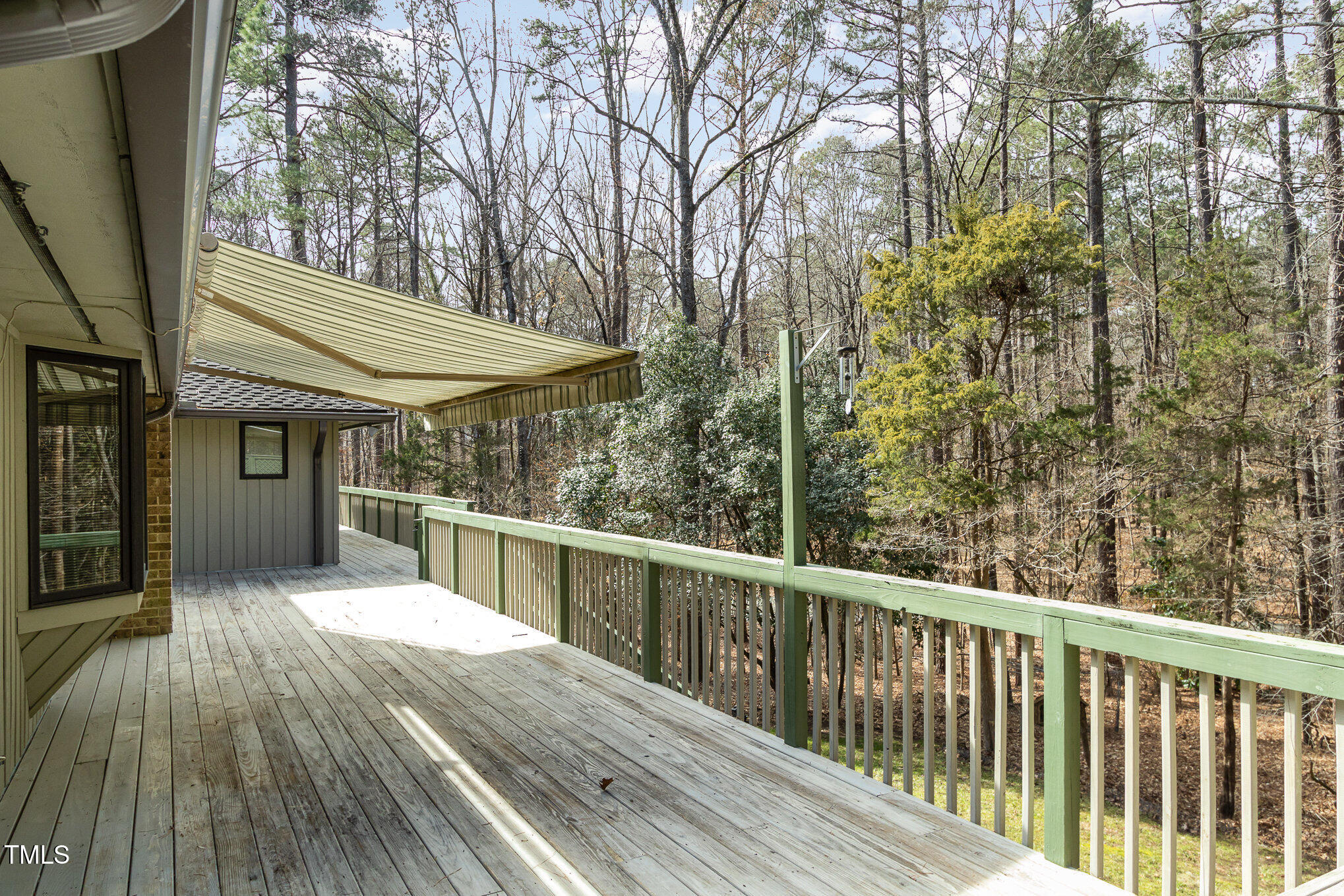 3514 Ridge Road Durham, NC 27705 - Photo 36 of 38 a view of a balcony with wooden floor