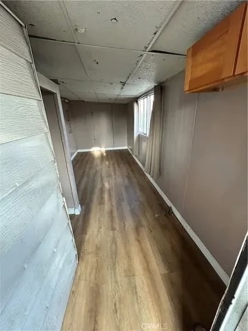 a view of a storage and utility room