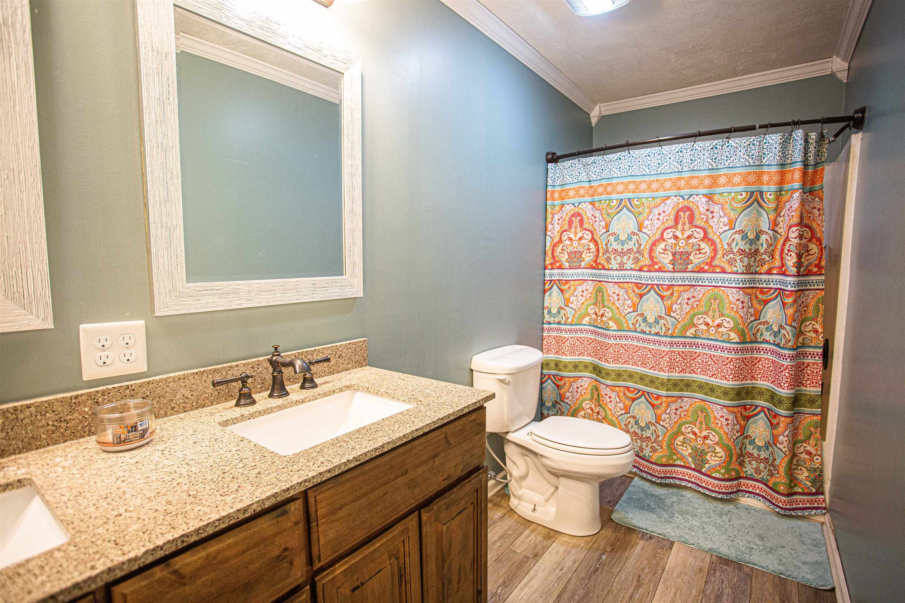 2745 Dry Hill Road West Ripley, TN 38063 - Photo 15 of 23 a bathroom with a granite countertop sink toilet and a shower