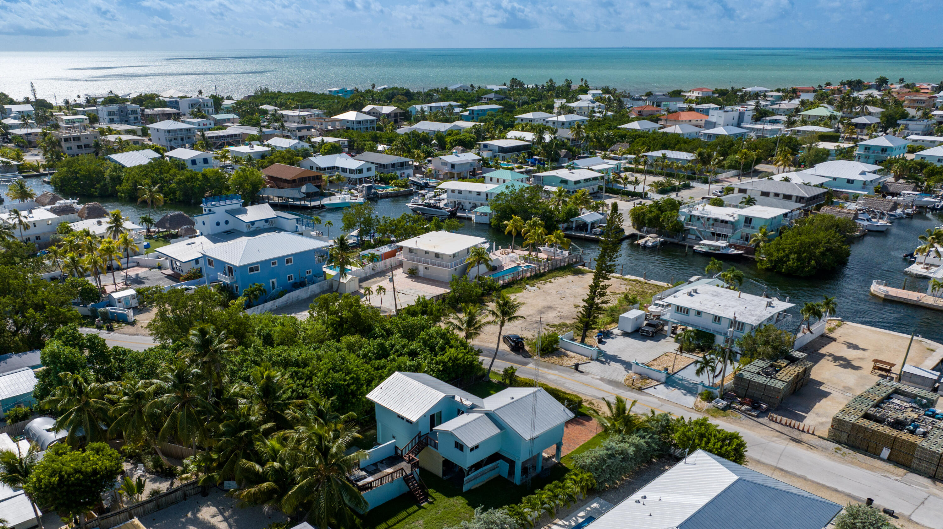 18 North Channel Drive Key Largo, FL 33037 - Photo 27 of 40 an aerial view of multiple house