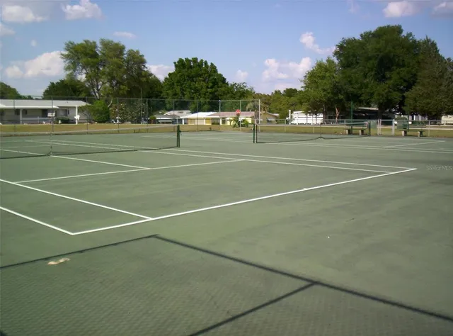 a view of a tennis court