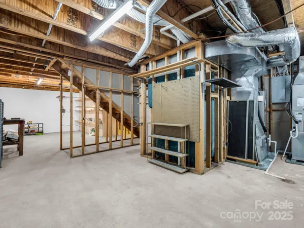 a view of storage and utility room