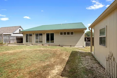 a backyard of a house