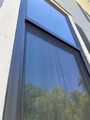 a view of a back side of a chair