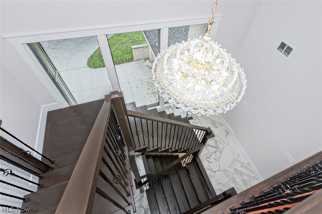 20601 Shelburne Road Shaker Heights, OH 44122 - Photo 19 of 29 Stairway looking down from third level.