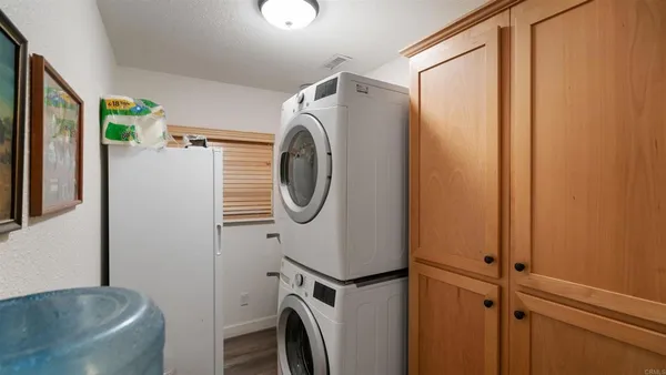 a room with storage and utility