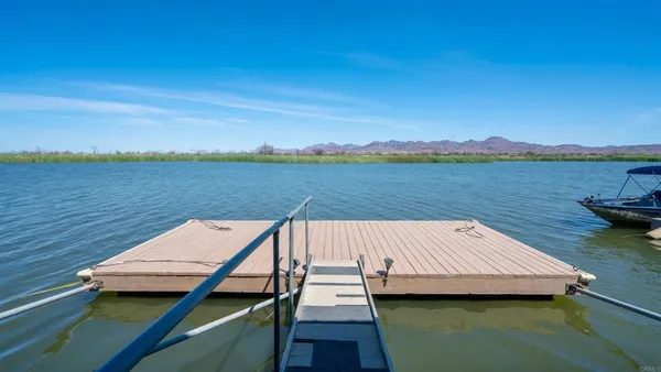 a view of a lake with a ocean view