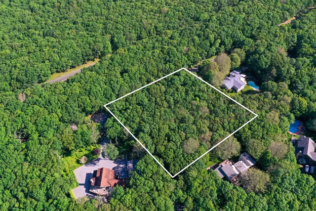 a aerial view of a house