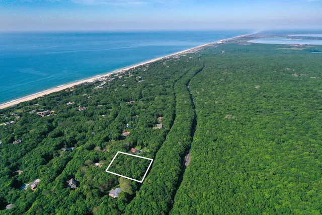an aerial view of house with yard