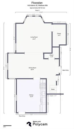 $2,800 | 149 Adams Street, Unit 149, Waltham, MA 02453