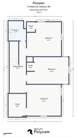 $2,800 | 149 Adams Street, Unit 149, Waltham, MA 02453