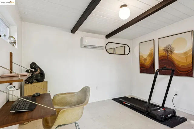 a view of a swimming pool with lounge chair