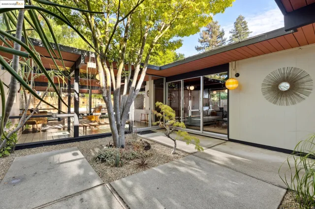 a view of front door and bedroom
