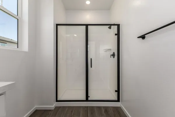 a sink with a mirror