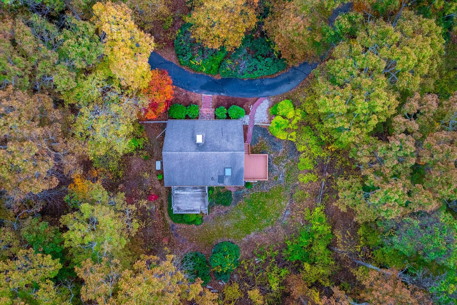 515 Cedar Street West Barnstable, MA 02668 - Photo 25 of 26 an aerial view of a house with a garden