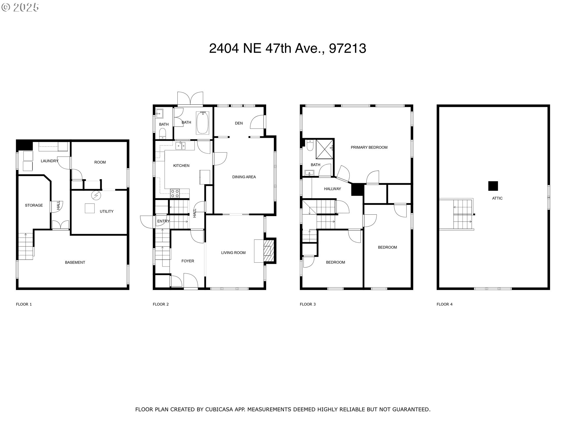 2404 Northeast 47th Avenue Portland, OR 97213 - Photo 35 of 35 a picture of a floor plan