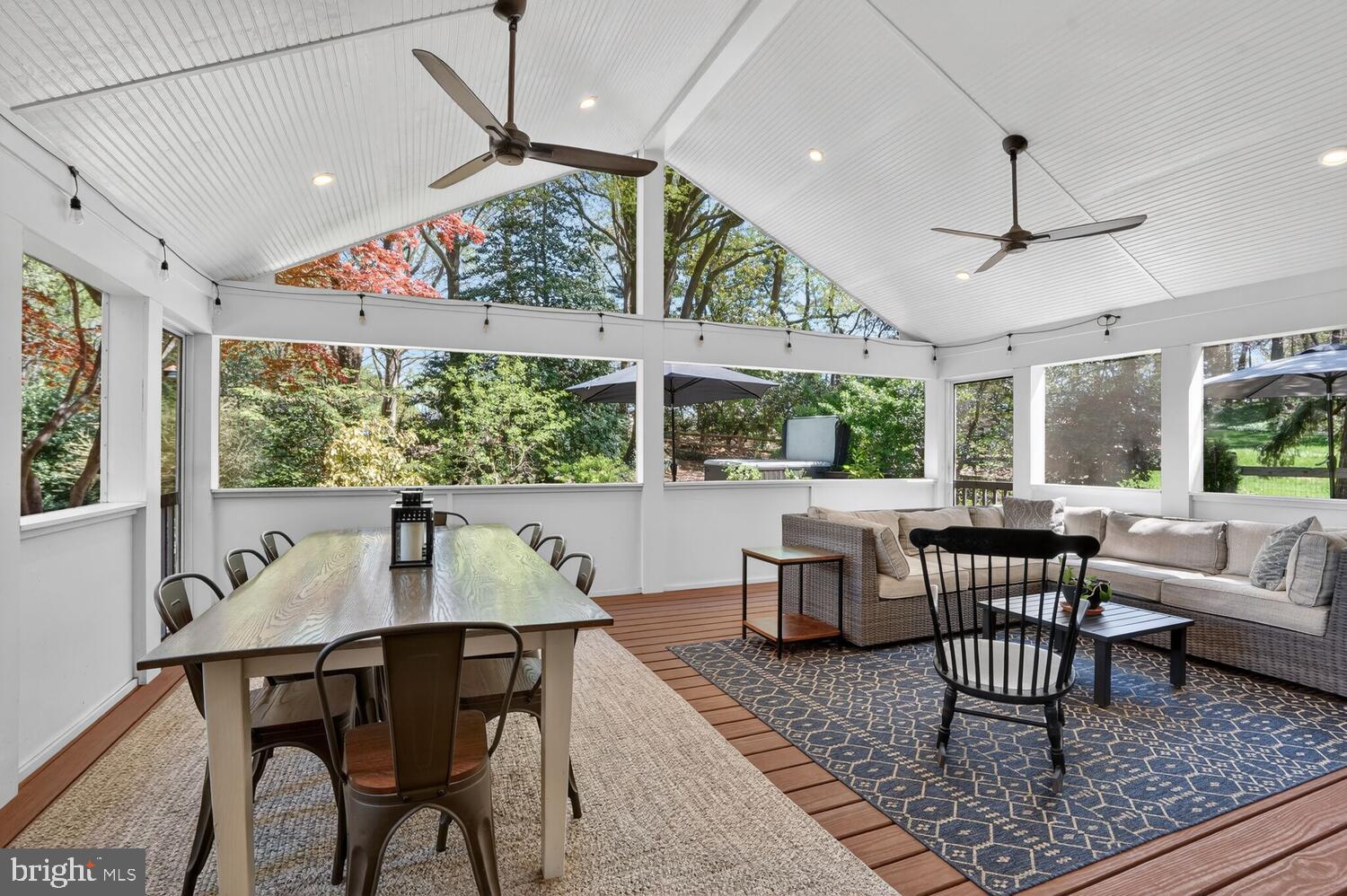 3811 Bent Branch Road Falls Church, VA 22041 - Photo 8 of 50 Huge screened in porch overlooks lush landscaping