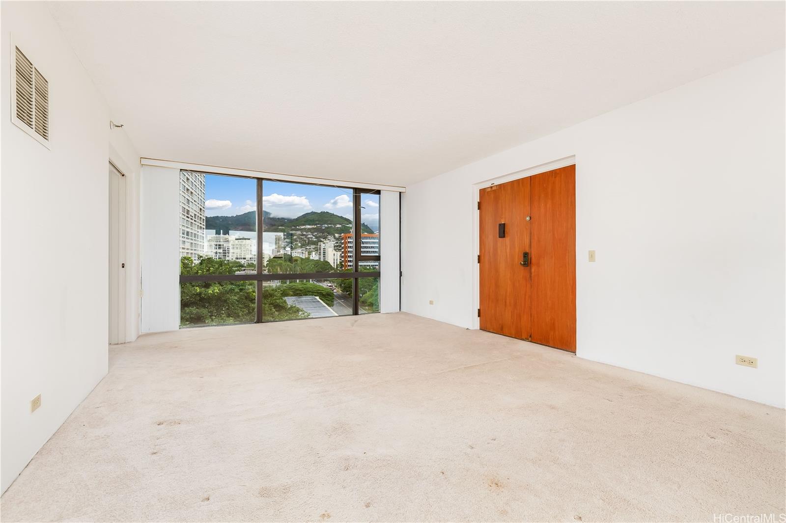 Enjoy a large living room with great mountain views.