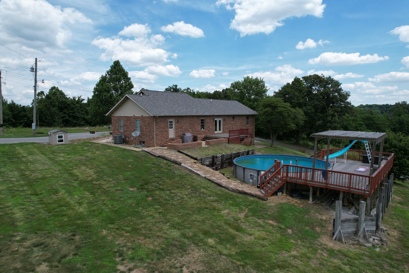 5488 Tick Ridge Road Grand Chain, IL 62941 - Photo 11 of 55 a view of a house with a yard porch and sitting area