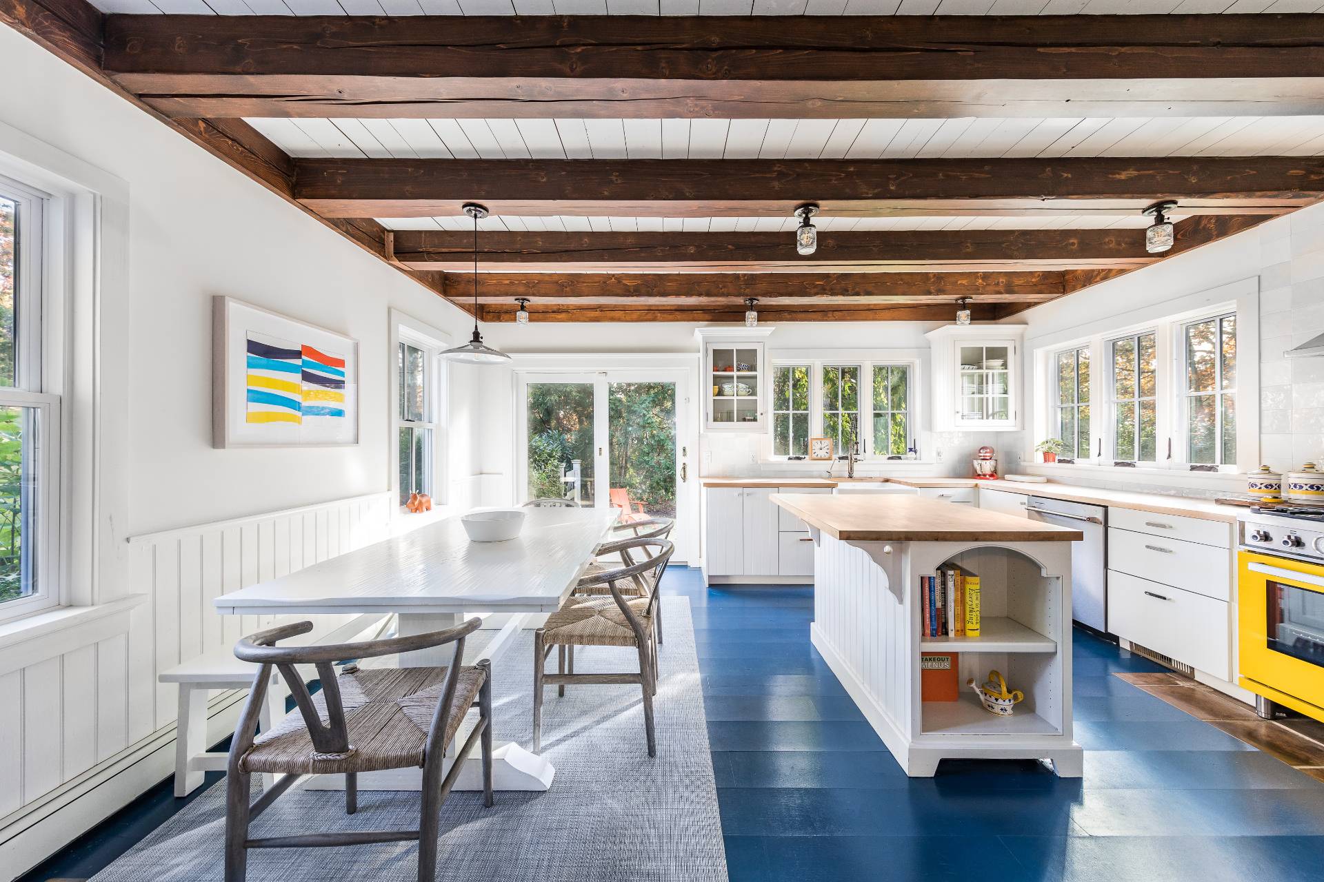 93 Wainscott NW Road Wainscott, NY 11975 - Photo 11 of 24 a view of living room with granite countertop furniture and a fireplace