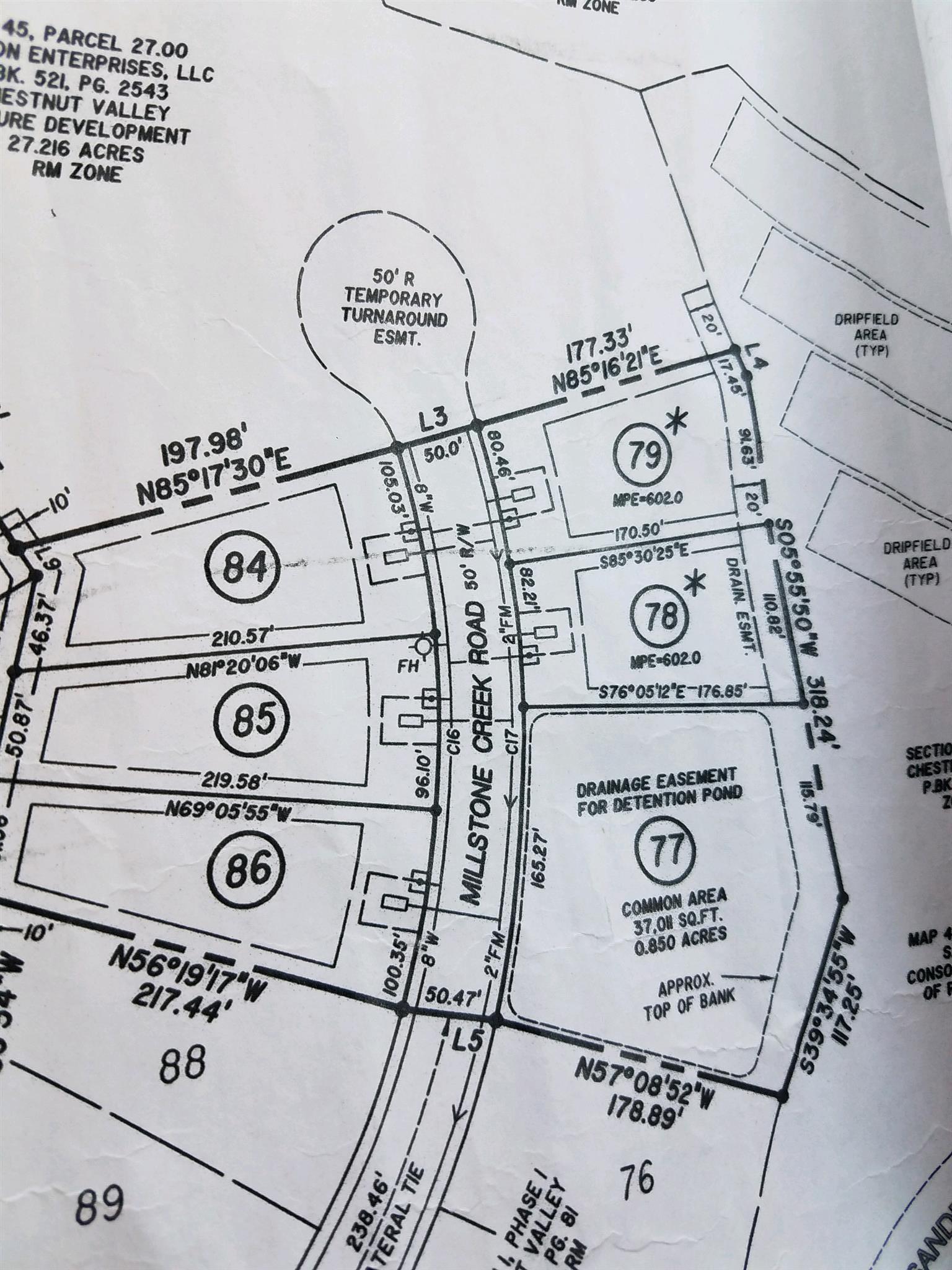 1413 Millstone Creek Road Lascassas, TN 37085 - Photo 28 of 29 Plat map of Lot#85