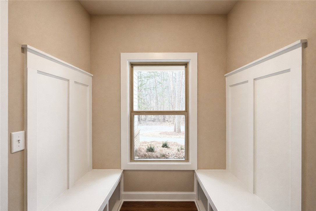 111 Birch Court Westminster, SC 29693 - Photo 13 of 27 This organized entry offers convenient built-in storage with a view to the outdoors.