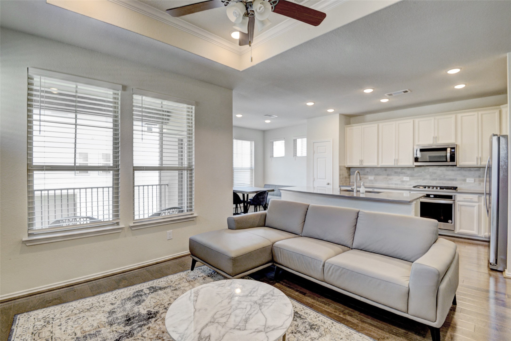 3104 Roseland Terrace Lane Houston, TX 77063 - Photo 3 of 14 a living room with furniture and a large window
