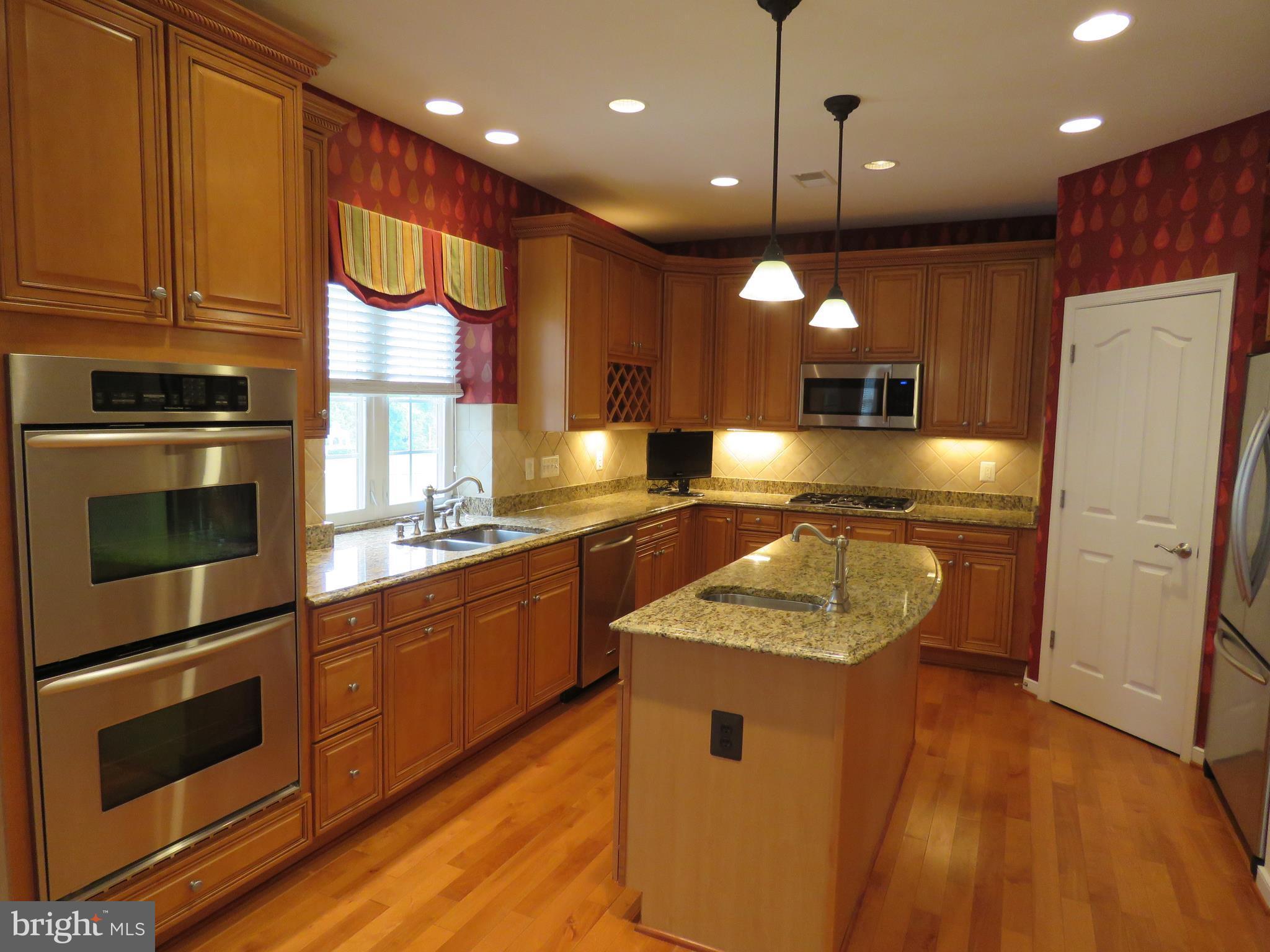 kitchen island with separate bar sink