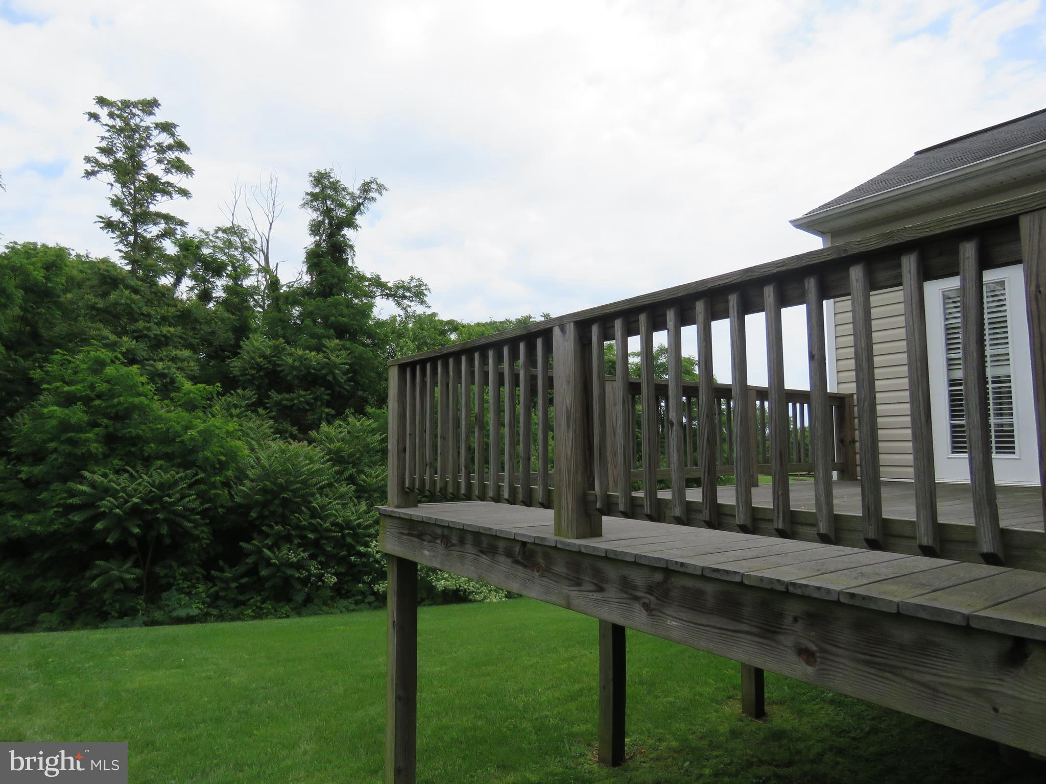over sized rear deck