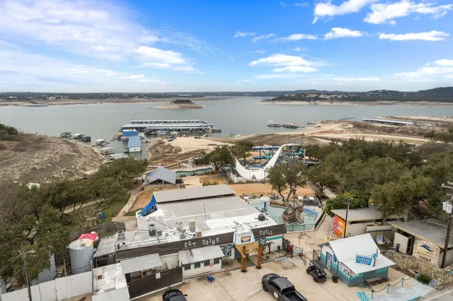 a view of city and ocean