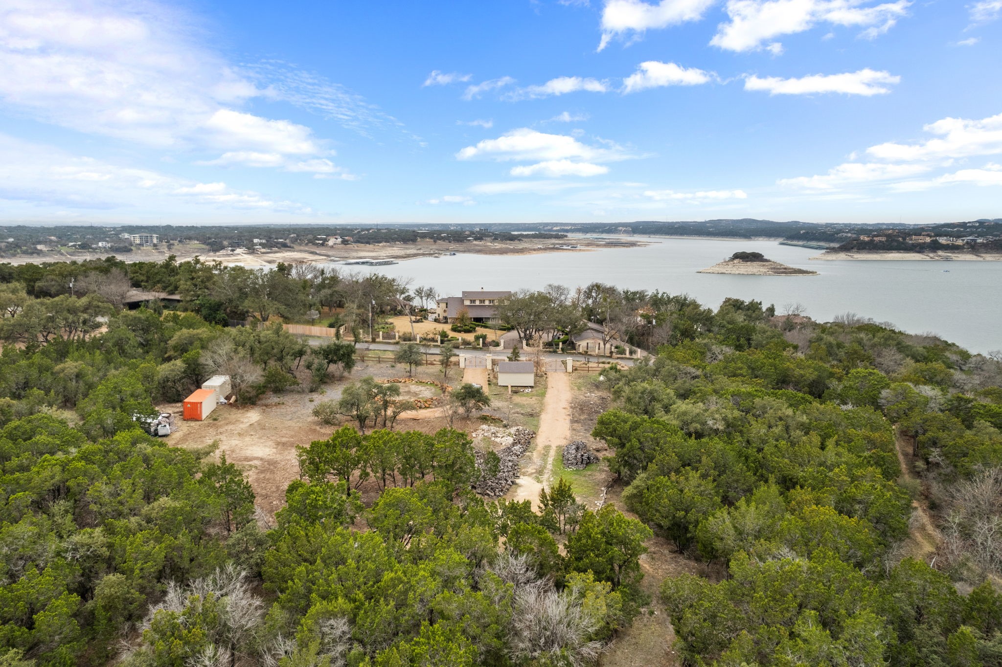 15902 Booth Circle Volente, TX 78641 - Photo 29 of 39 a view of lake and mountain