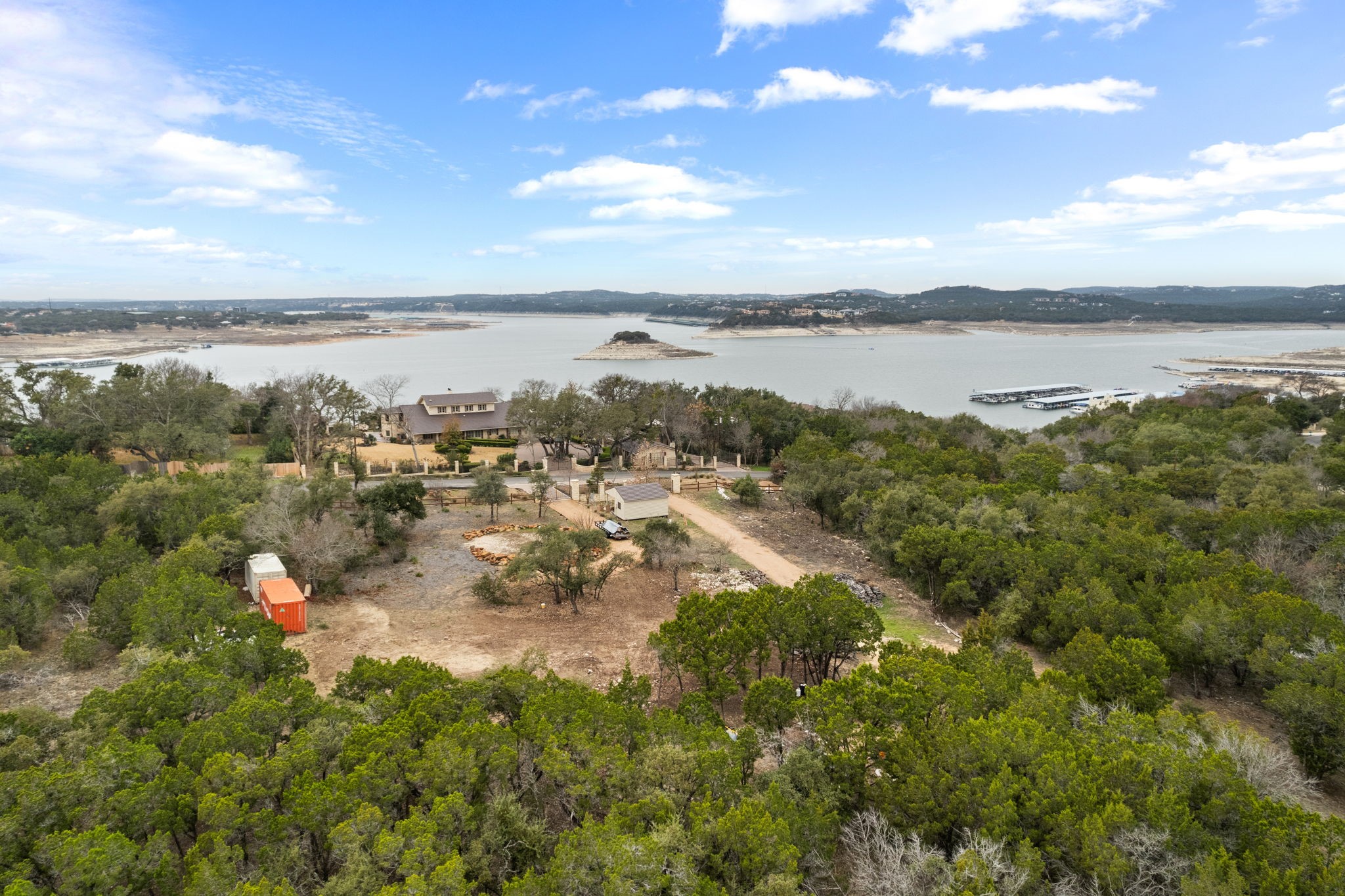 15902 Booth Circle Volente, TX 78641 - Photo 30 of 39 a view of lake with houses