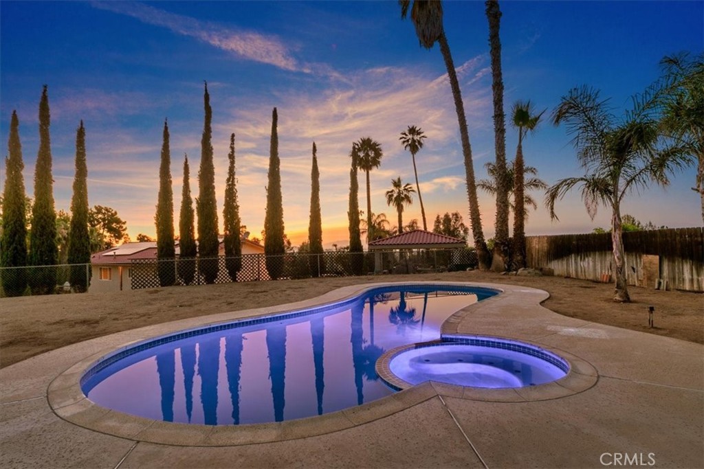 Pool & Spa View at Twilight