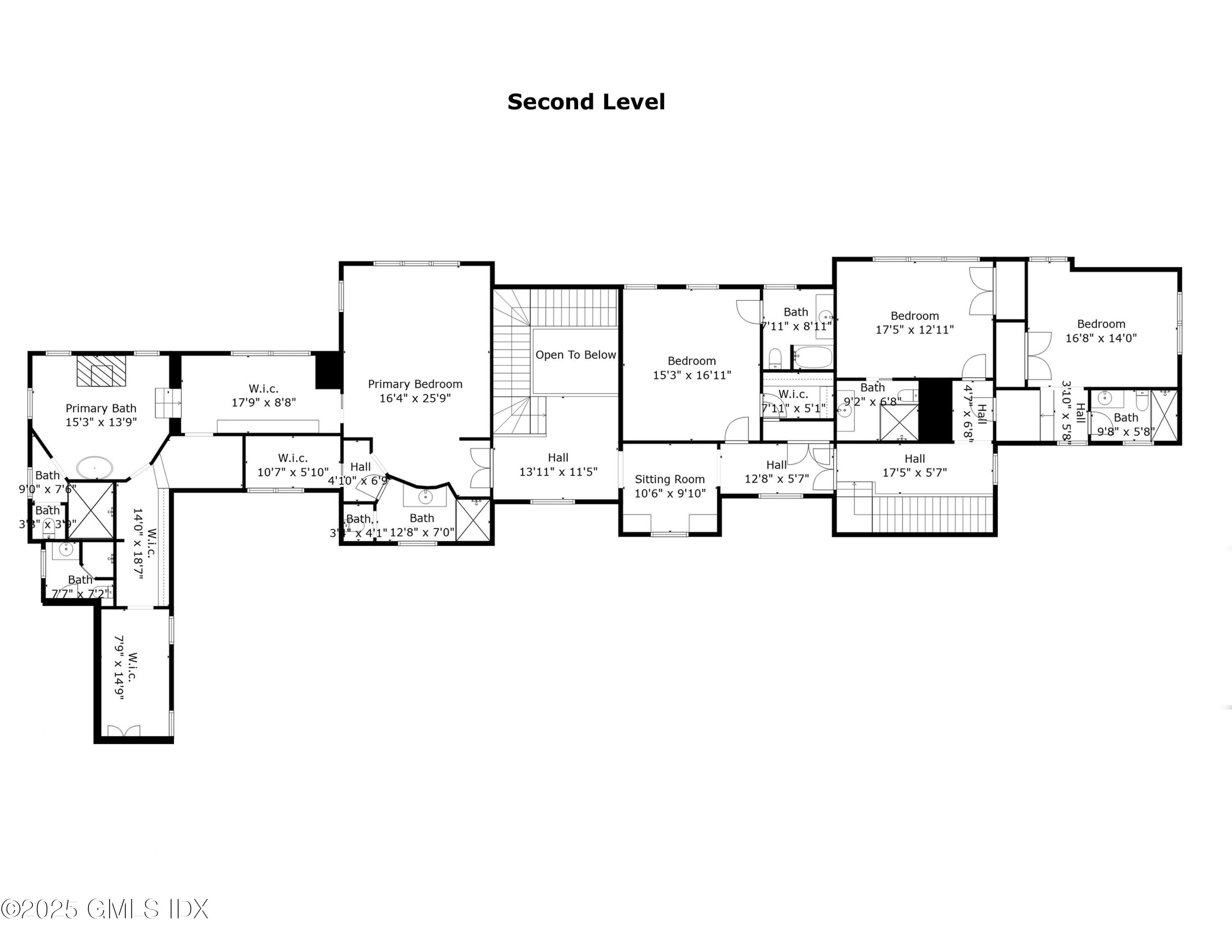 88 Cedar Cliff Road Riverside, CT 06878 - Photo 32 of 36 Second Level - Main House