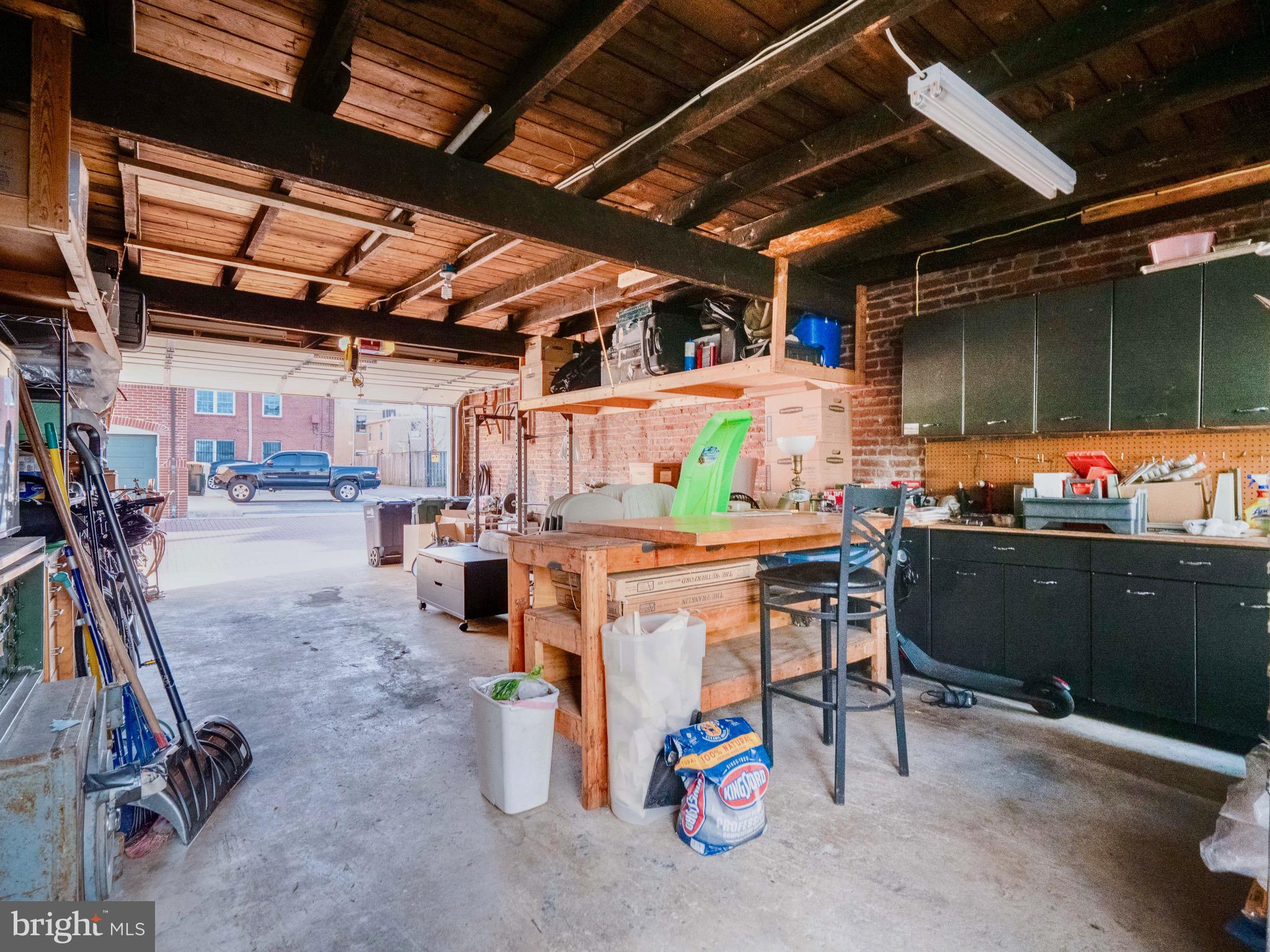 633 A Street Southeast Washington, DC 20003 - Photo 82 of 91 HUGE 2+ CAR GARAGE WITH WORKBENCH & SINK