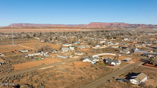 an aerial view of a city