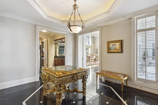 a kitchen with granite countertop cabinets stainless steel appliances and a sink