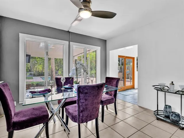 a workspace with furniture and window