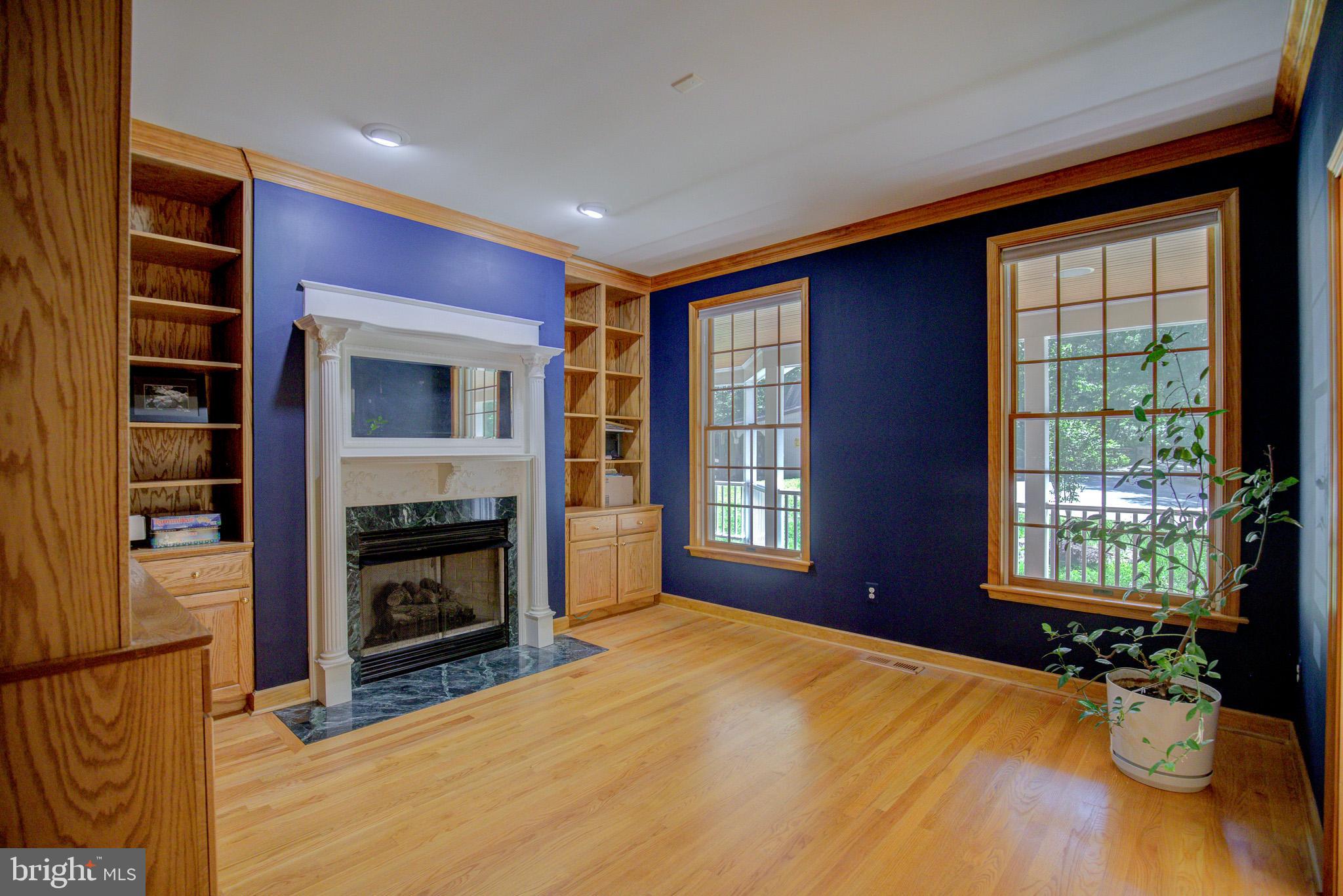 813 Blacks Hill Road Great Falls, VA 22066 - Photo 25 of 92 Living Room - w/ Gas Fireplace!