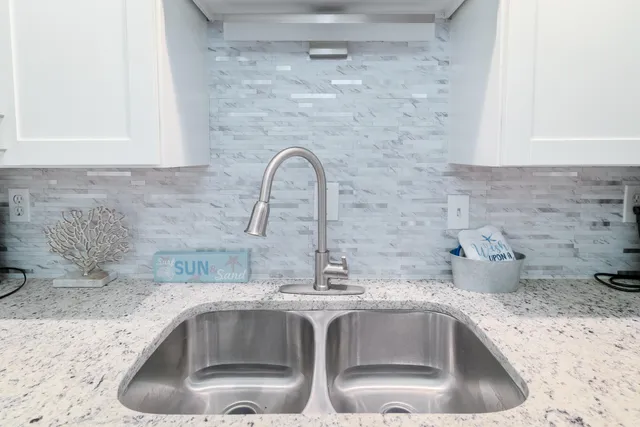 a close view of sink and tap