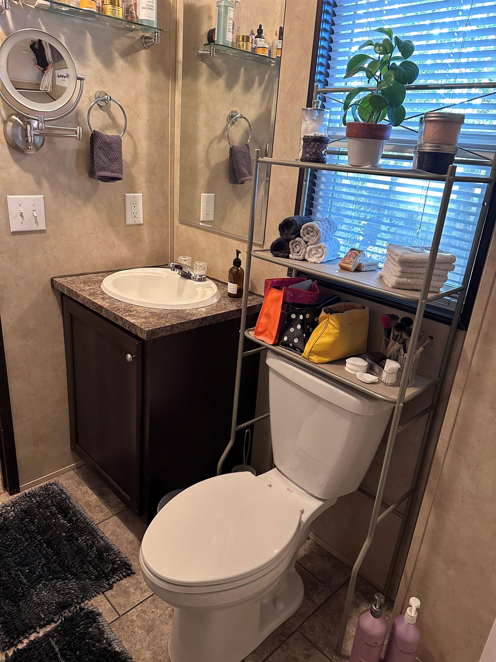 585-25 25 1/2 Road, Unit 125 Grand Junction, CO 81505 - Photo 18 of 24 a bathroom with a toilet a sink and mirror