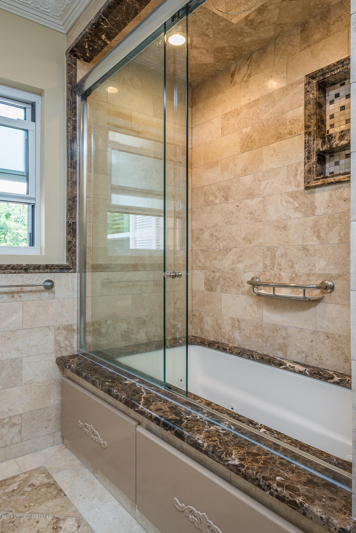 17 Heyers Mill Road Colts Neck, NJ 07722 - Photo 10 of 26 a bathroom with a granite countertop sink and a mirror